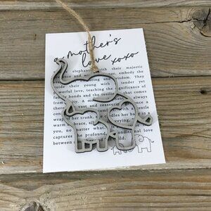 Elephant "A Mother's Love" Story Card Ornament